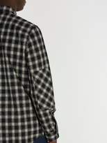 Thumbnail for your product : Givenchy Checked Wool Blend Shirt - Mens - Black White