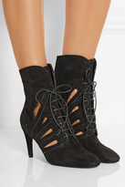Thumbnail for your product : Bottega Veneta Cutout suede ankle boots