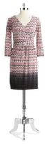 Thumbnail for your product : Maggy London Patterned Wrap Front Dress