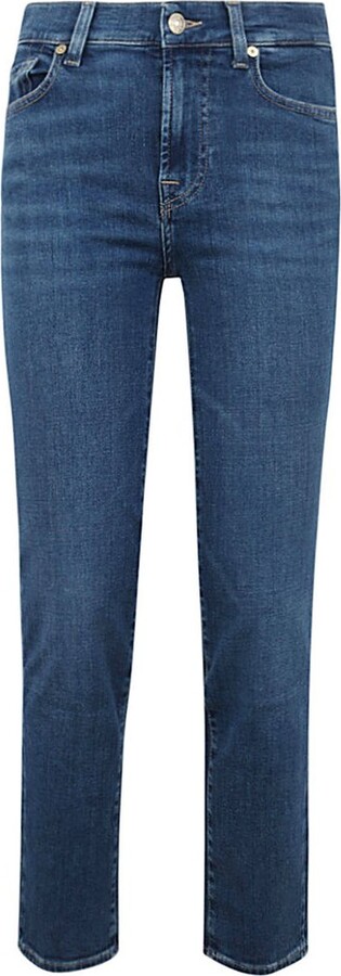 7 For All Mankind Slim Fit Cropped Jeans