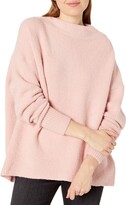 Thumbnail for your product : Cable Stitch Women's Mock Neck Cozy Sweater Large Light Grey