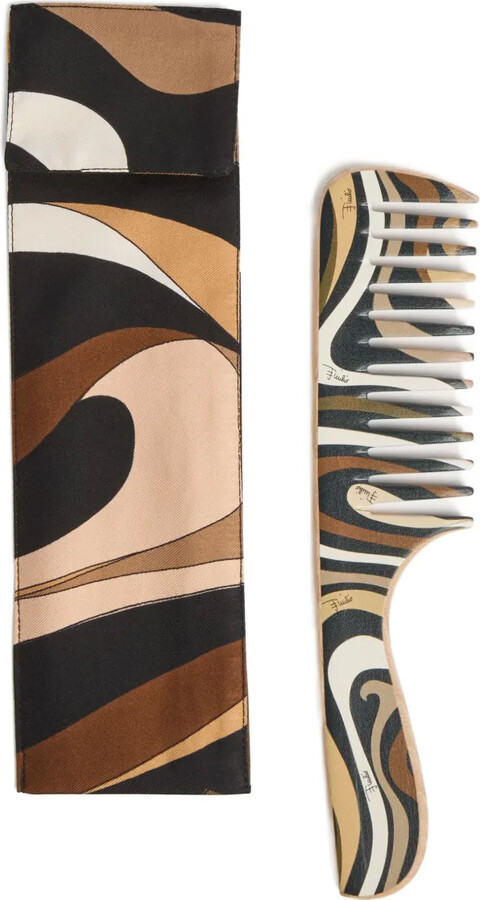 Pucci Marmo-print comb