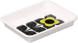 Orla Kiely Enamel Scribble Square Flower Roasting Dish - Primrose
