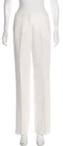 Thumbnail for your product : Max Mara Linen Mid-Rise Pants