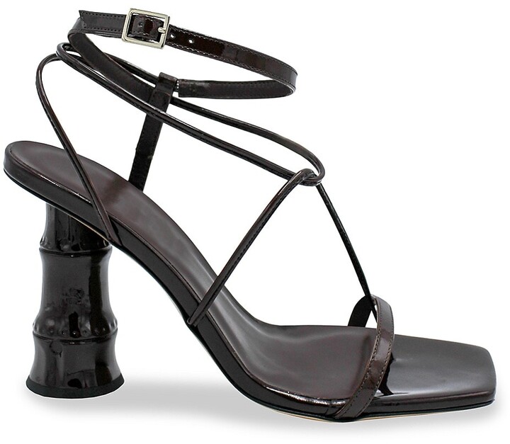 Gia Borghini Patent Leather Strappy Sandals - ShopStyle