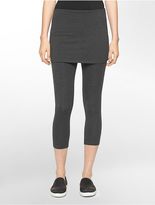 Thumbnail for your product : Calvin Klein Womens Performance Cotton Stretch Cropped Skirt Leggings