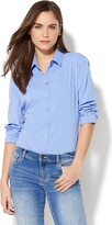 Thumbnail for your product : New York and Company Madison Stretch Shirt Bodysuit - 7th Avenue