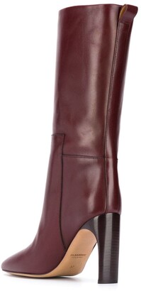 Jil Sander Leather Mid-Calf Boots
