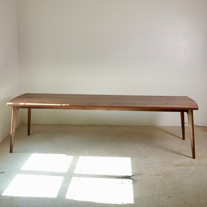 Etsy Scandinavian Walnut Dining Table Modern Mid-Century Style | x30