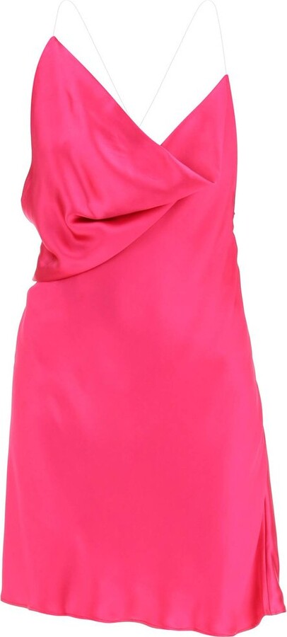 Y/Project Draped Slip Satin Dress