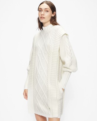 Ted Baker Cable Knit Sweater Dress