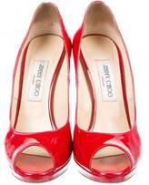 Thumbnail for your product : Jimmy Choo Patent Leather Platform Pumps