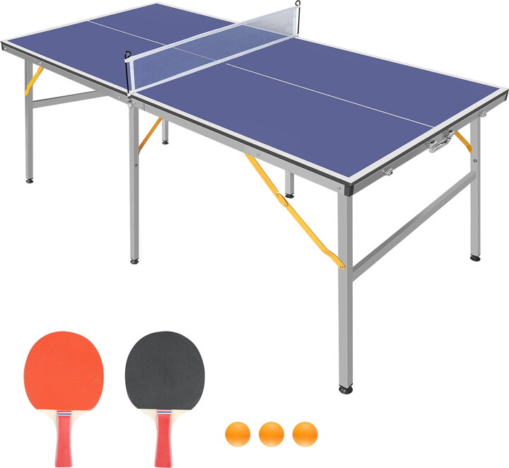 AsterOutdoor Good for table tennis enthusiasts: high-quality 6ft Mid-Size Table Tennis Table