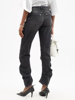 Thumbnail for your product : Vaquera Scrunch Gathered-seam Jeans - Black