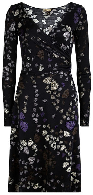 butterfly wrap dress