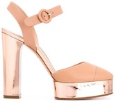 Thumbnail for your product : Casadei Block Heel Platform Sandals