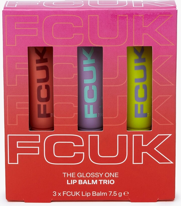 French Connection FCUK The Glossy One Lip Balm Trio Gift Set - ShopStyle
