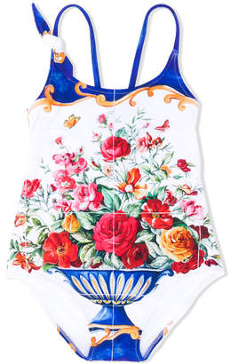 Dolce & Gabbana Kids floral print swimsuit
