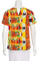 Thumbnail for your product : Celine Printed Short Sleeve Top