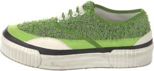 Julien David Canvas Colorblock Pattern Sneakers