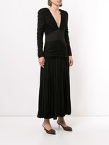 Thumbnail for your product : KHAITE The Mary pleated georgette dress