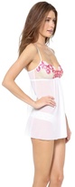 Thumbnail for your product : Hanky Panky Embroidered Mesh Babydoll with G-String