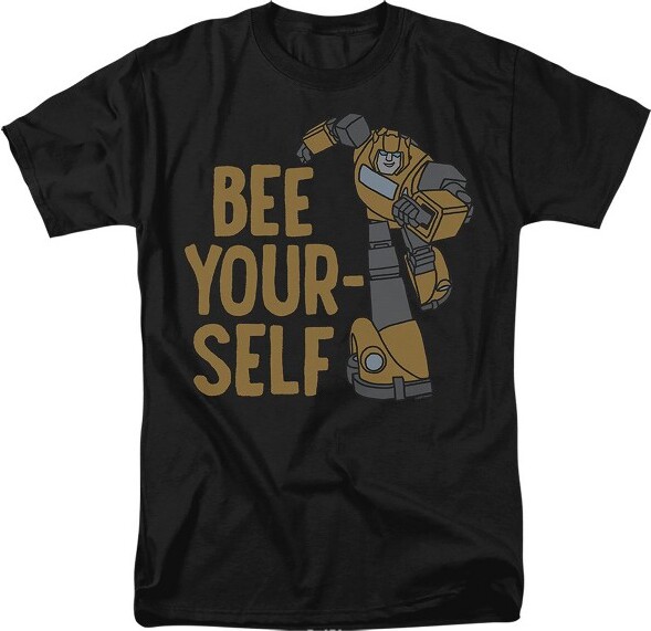 Transformers TransformersBeeYourselfAdultTShirtBlackMedium