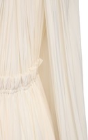 Thumbnail for your product : Lanvin Draped Georgette Midi Dress W/cape