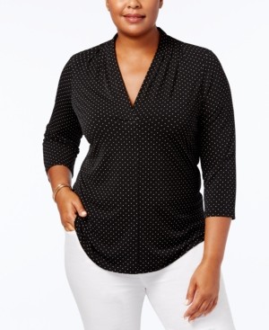 macy's charter club plus size tops