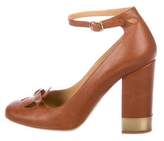 Thumbnail for your product : Chloé Leather Square-Toe Pumps