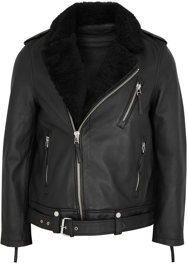 wool biker jacket womens
