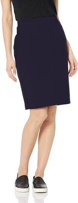 Daily Ritual Womens Terry Cotton and Modal Pencil Skirt 