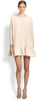 Thumbnail for your product : Cynthia Rowley Silk Crepe De Chine Flounced Dress