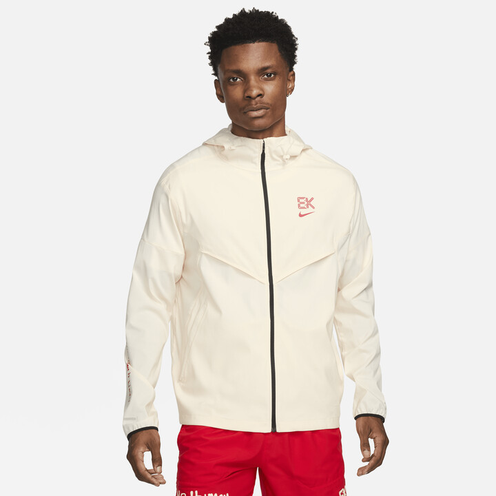 Nike Men's Dri-FIT Kipchoge Windrunner Running Jacket in White - ShopStyle