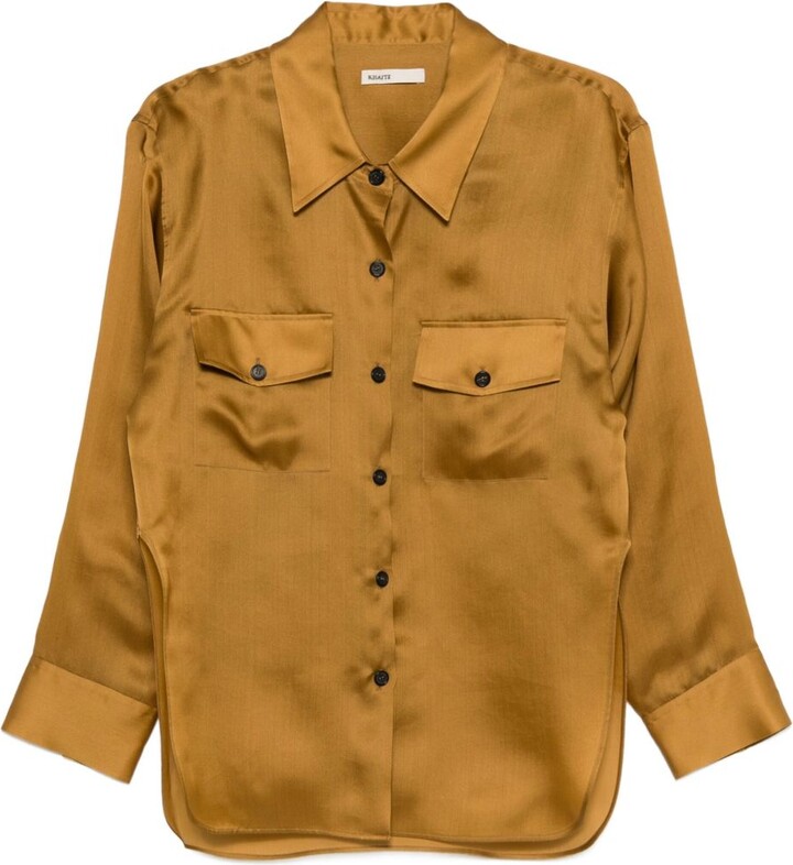 KHAITE Matteo Long Sleeve Blouse