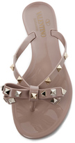 Thumbnail for your product : Valentino Rockstud Bow PVC Jellys