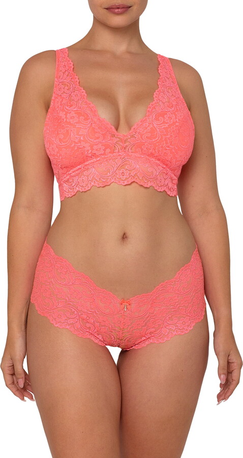 Smart & Sexy Women’s Signature Lace Deep V Bralette, 2-Pack