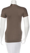 Thumbnail for your product : Brunello Cucinelli Silk-Trimmed Short Sleeve Cardigan