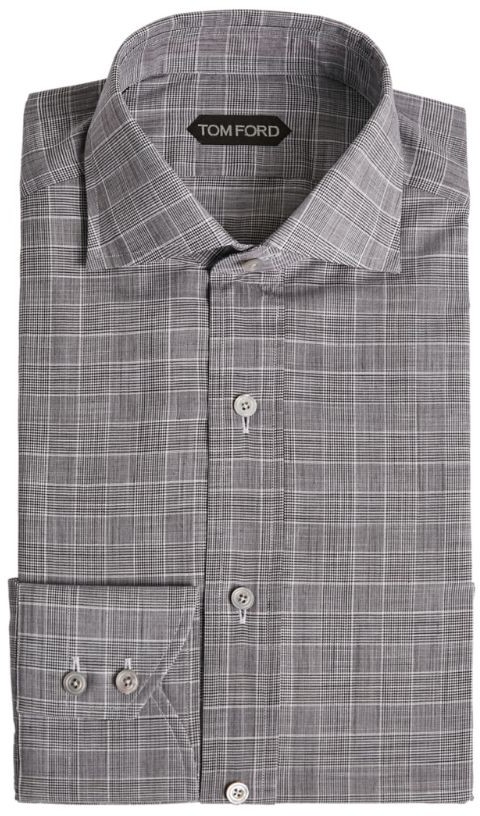 white check formal shirt