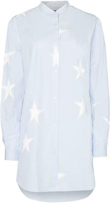 Replay Star-print longline shirt