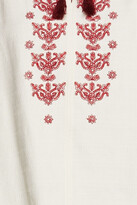 Thumbnail for your product : BELIZE Gathered embroidered cotton blouse