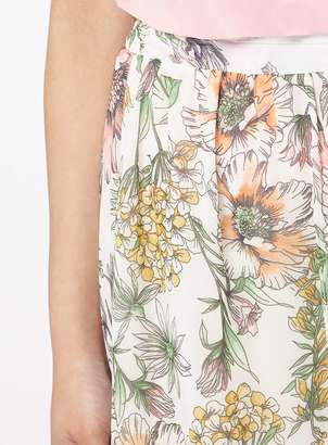 Petite Floral Maxi Skirt
