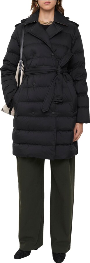 Burberry Mid-length Nylon Hooded Puffer Coat