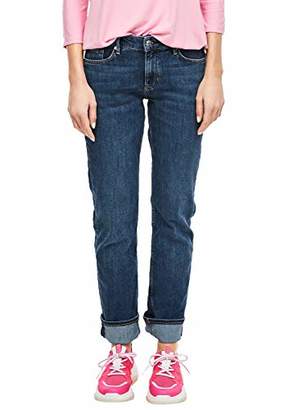 S'Oliver Women's Brief Holidays Holy Cotton Straight Jeans,(Size: 42/L34)