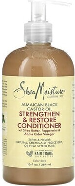 Shea Moisture SheaMoisture, Jamaican Black Castor Oil Strengthen & Restore Conditioner, 13 fl oz (384 ml)