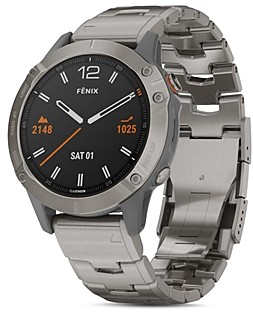 Garmin Fenix 6 Titanium Link Bracelet Smartwatch, 47mm