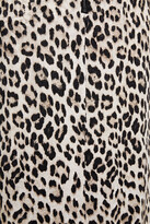 Thumbnail for your product : Alice + Olivia Jerilyn Shirred Leopard-print Cupro-blend Jacquard Dress