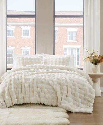 Brooklyn Loom Bubble Faux Fur Comforter Sets