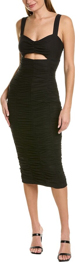 SALE!【BCBG MAXAZRIA】Ruched Midi Cocktail Dress BCBGMAXAZRIA Ruched Midi Dress - ShopStyle