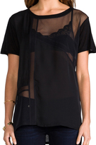 Thumbnail for your product : Heather Silk Collage Front Tee